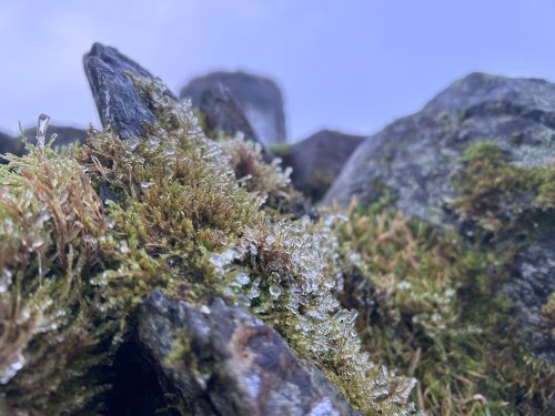 Icyness near the summit