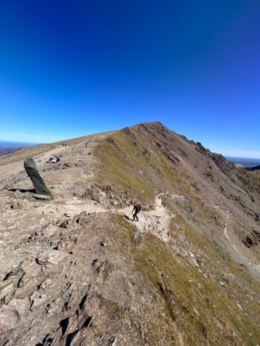 Bwlch Glas under blue sky