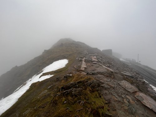 Top of Watkin snow patch