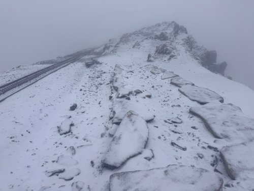 High on the mountain